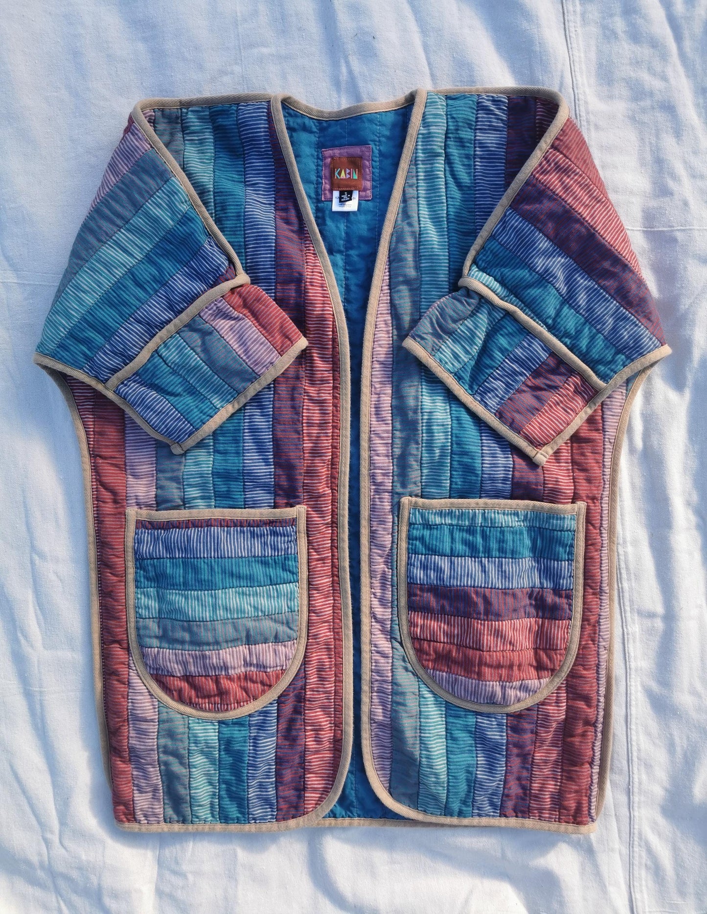 QUILT COAT - Size S - Quilted Cotton Linen