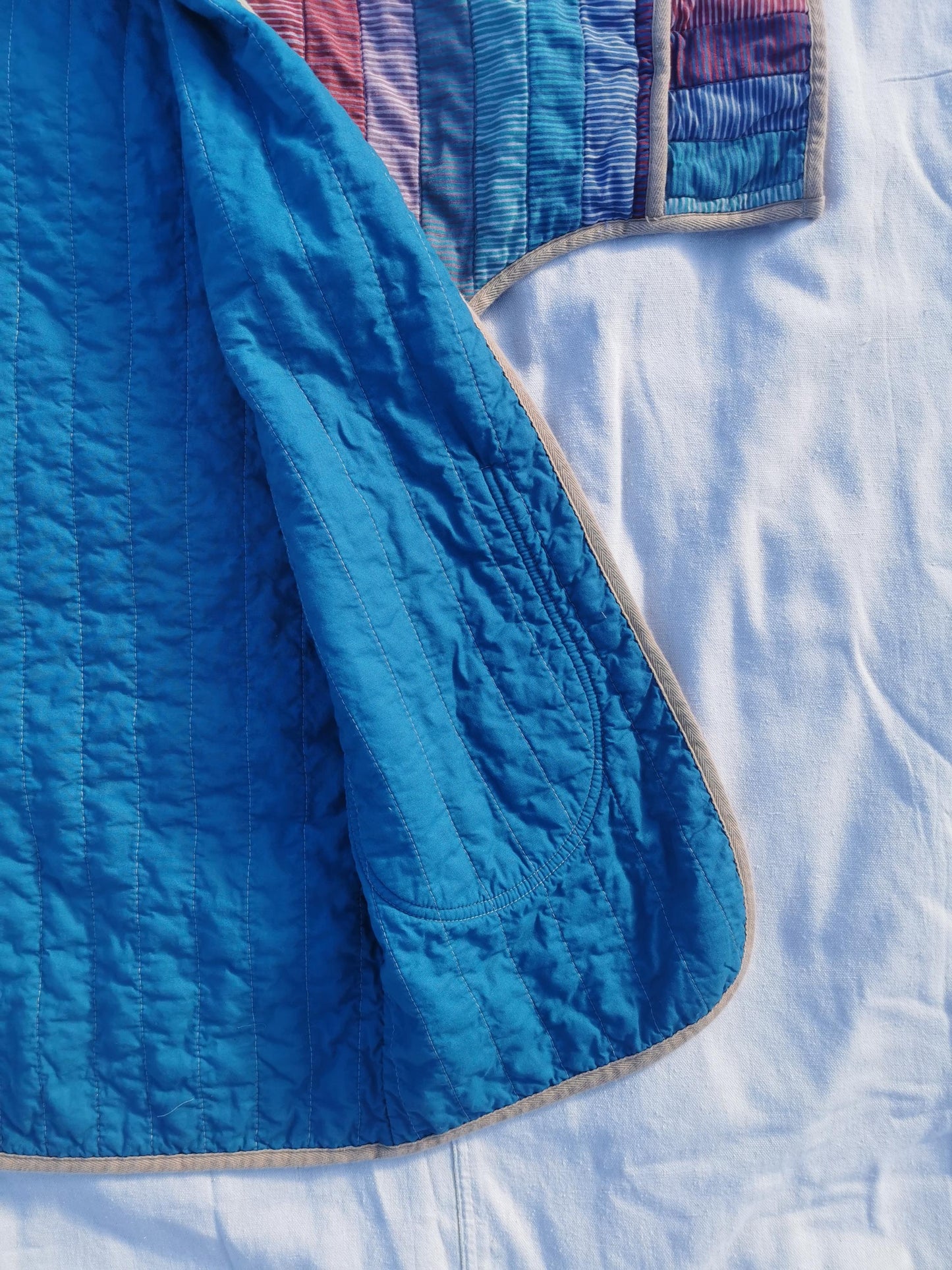 QUILT COAT - Size S - Quilted Cotton Linen