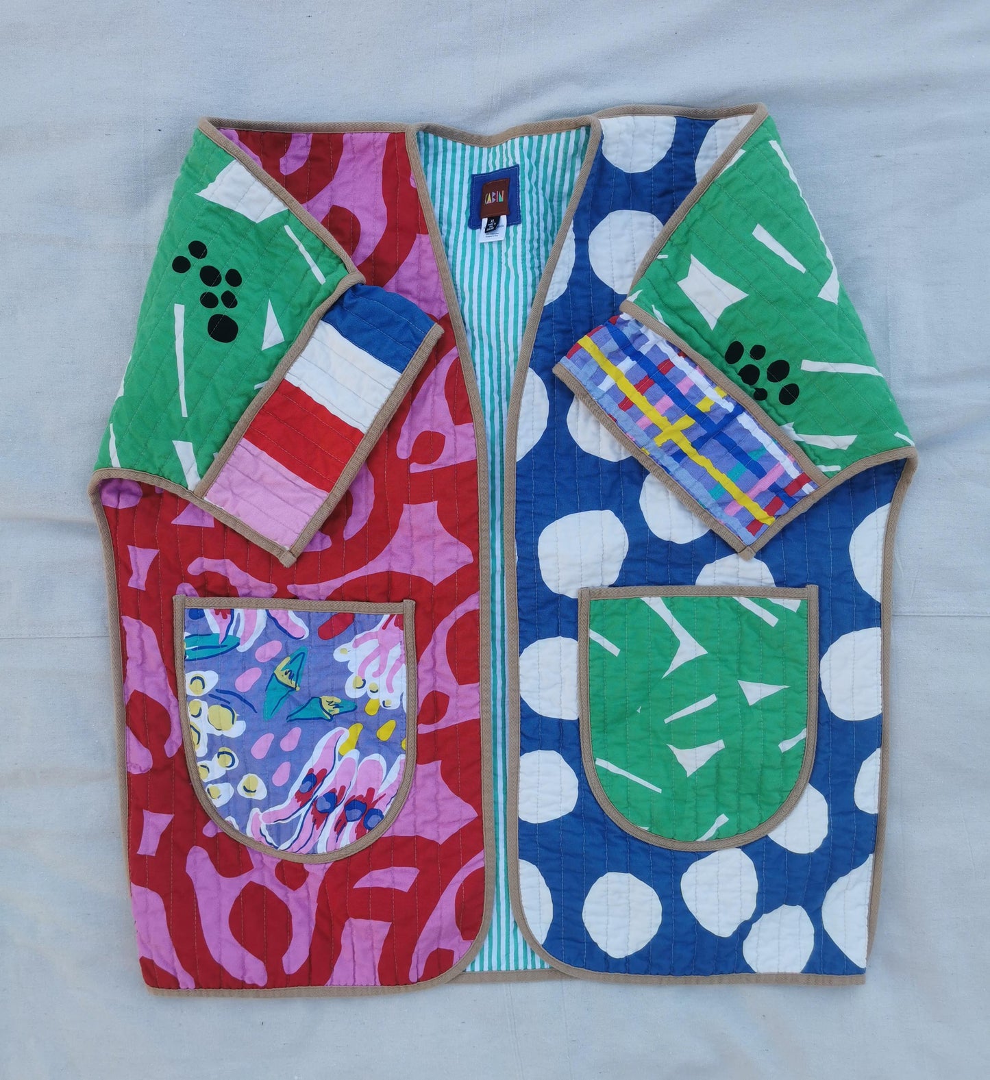 QUILT COAT - Size XL - Bold Prints
