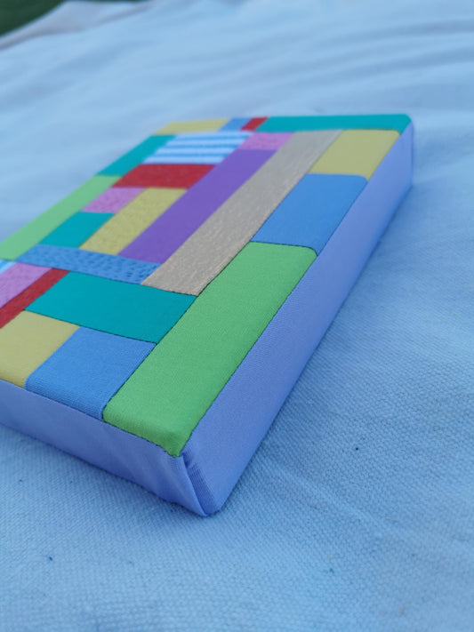 Framed Art Quilt - 6" x 8" - Hey