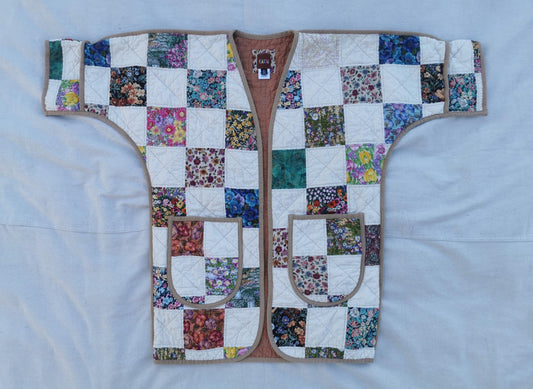 QUILT COAT - Size XS - Patchwork Floral