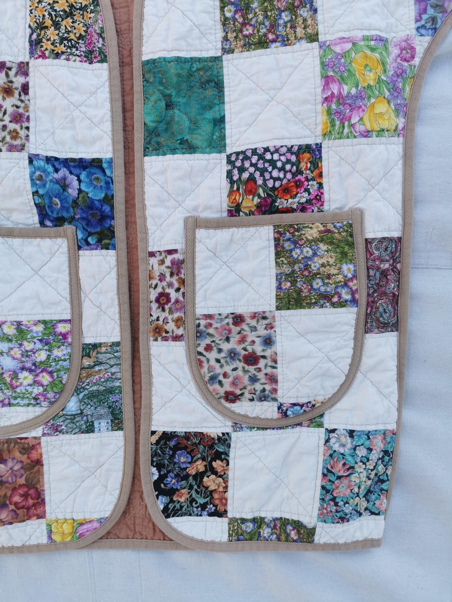 QUILT COAT - Size XS - Patchwork Floral