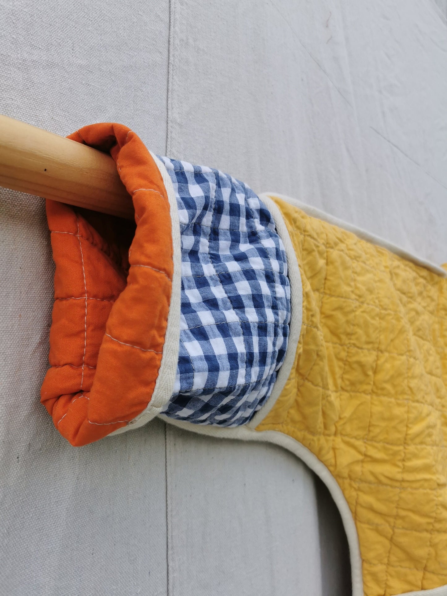 QUILTED JACKET - Size M - Quilted Colourblock