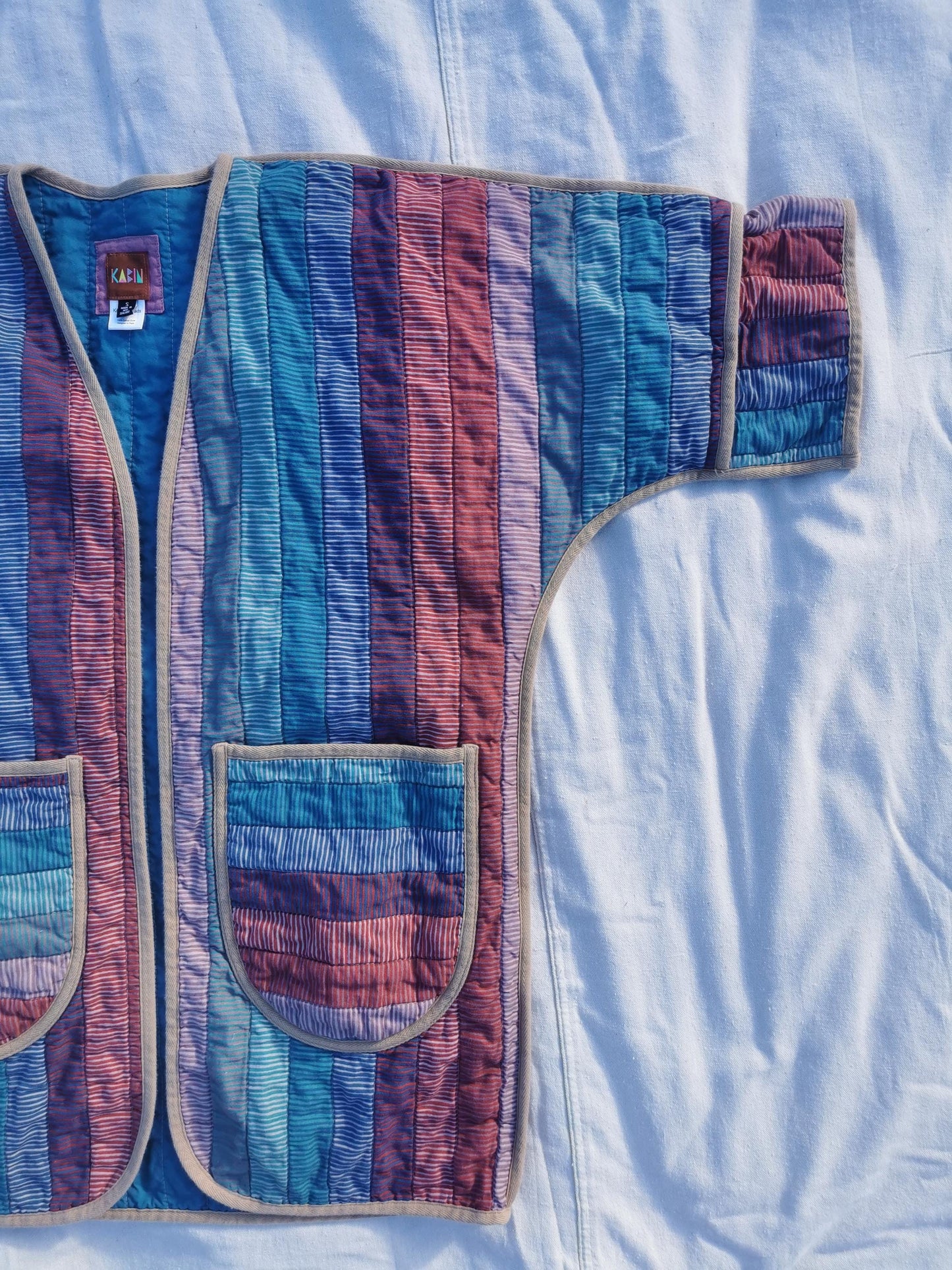 QUILT COAT - Size S - Quilted Cotton Linen