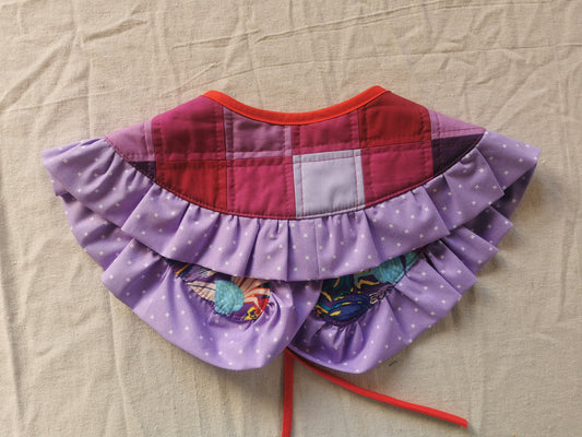 PATCHWORK QUILT COLLAR - Reversible - One of a Kind