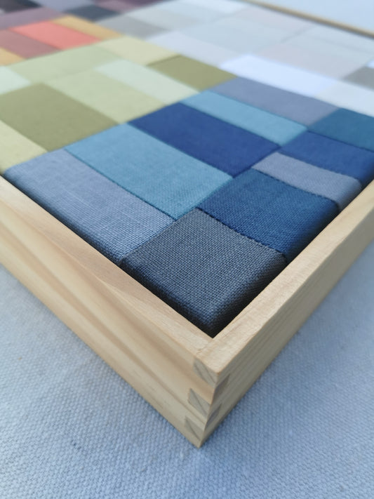 Framed Art Quilt - 20" x 16" - Untitled