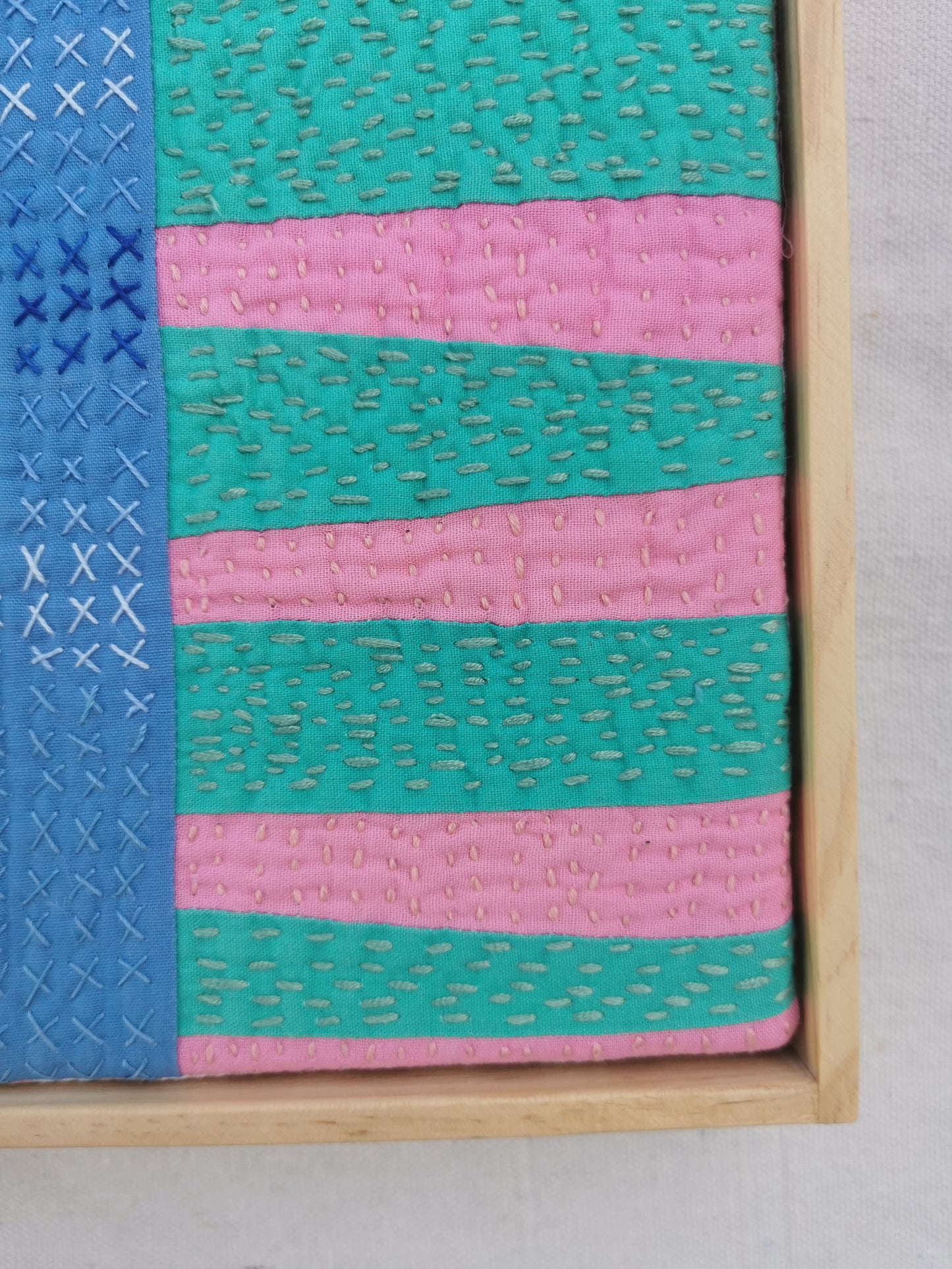Framed Art Quilt - 16" x 20" - Moving House
