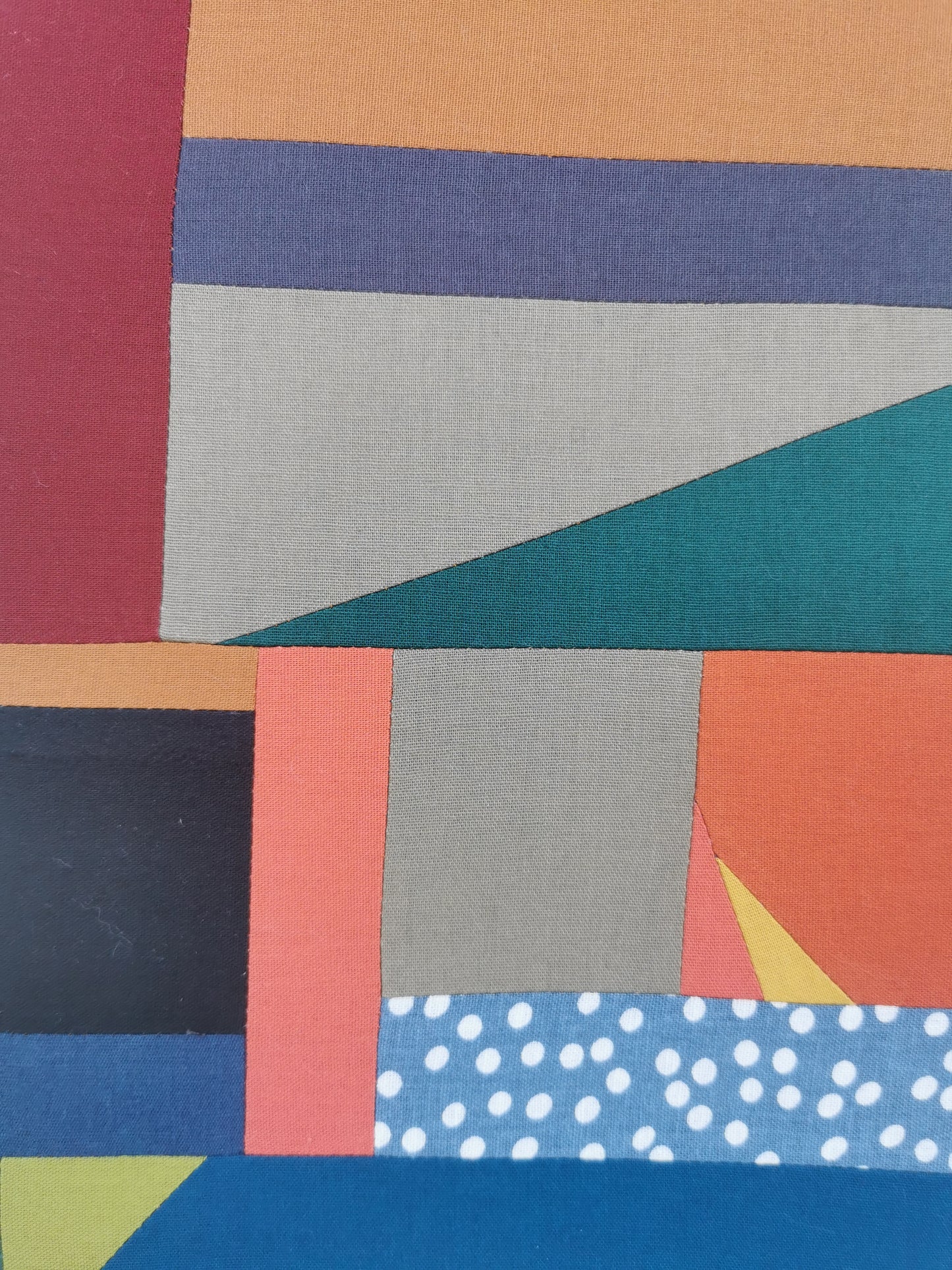 Framed Art Quilt - 16" x 20" - Moving Mountains