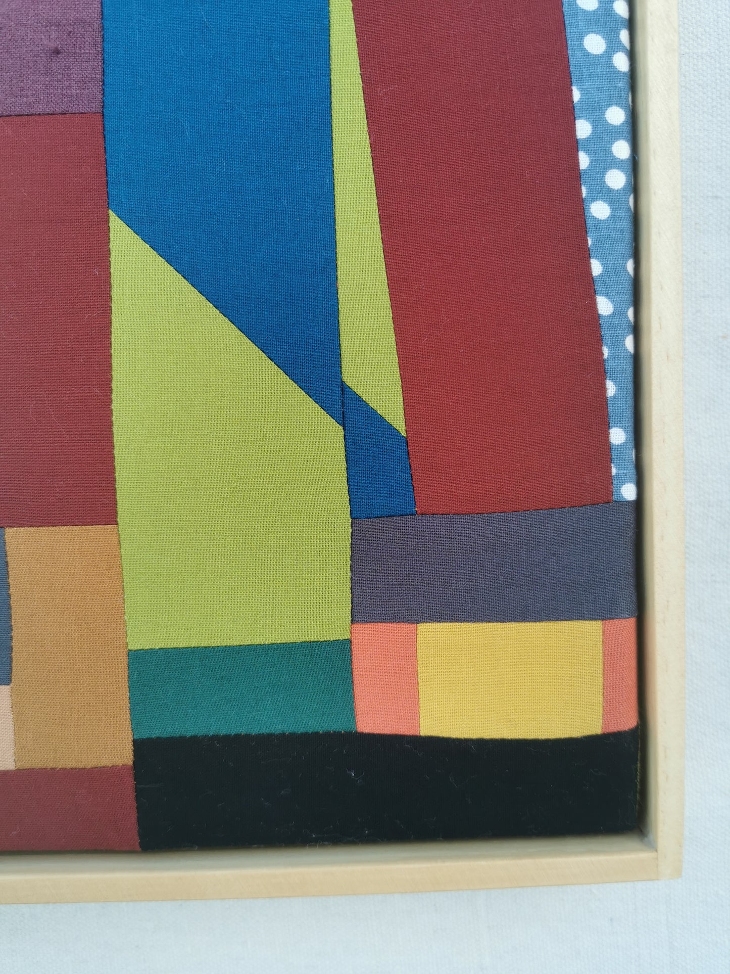 Framed Art Quilt - 16" x 20" - Moving Mountains