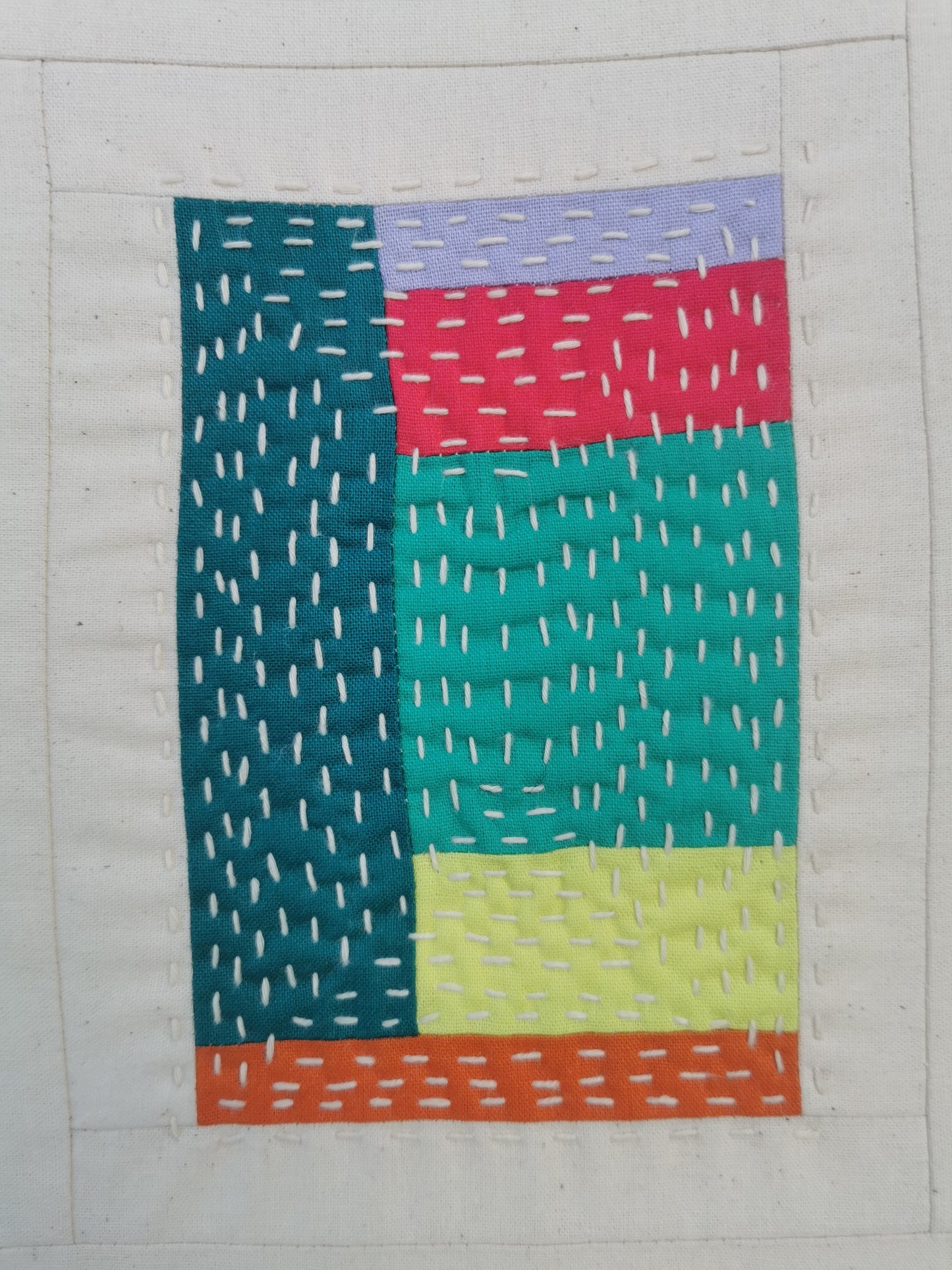 Framed Art Quilt - 12" x 16" - Torn