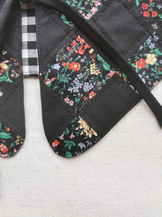 PATCHWORK QUILT COLLAR - Reversible - One of a Kind