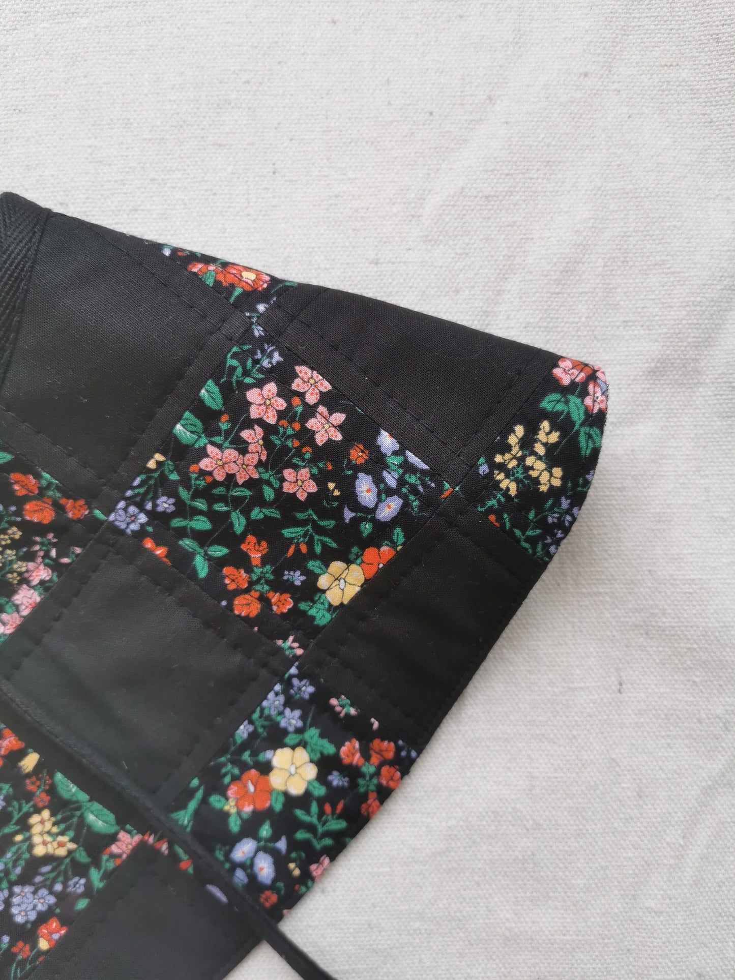 PATCHWORK QUILT COLLAR - Reversible - One of a Kind