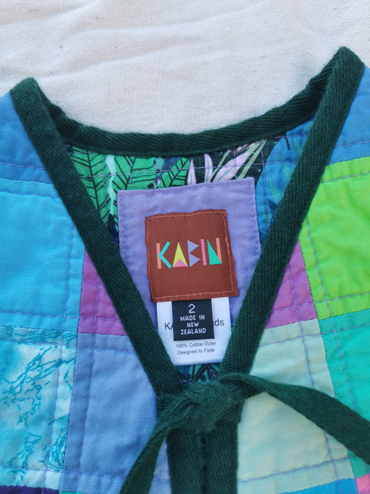 KIDS QUILTED VEST - Size 2 - Scrappy Patchwork
