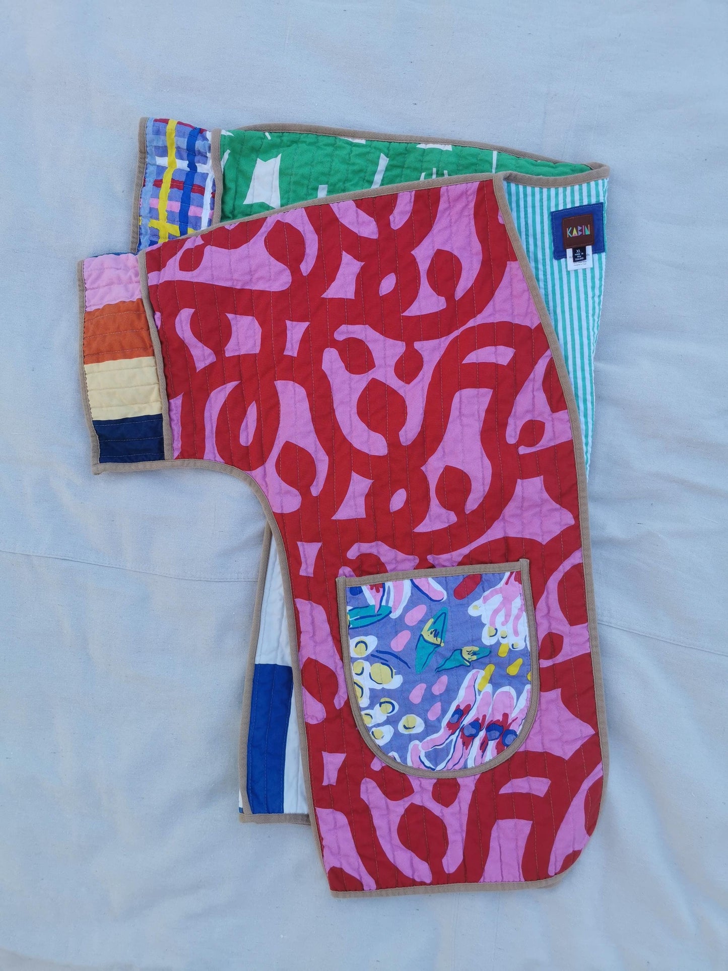 QUILT COAT - Size XL - Bold Prints