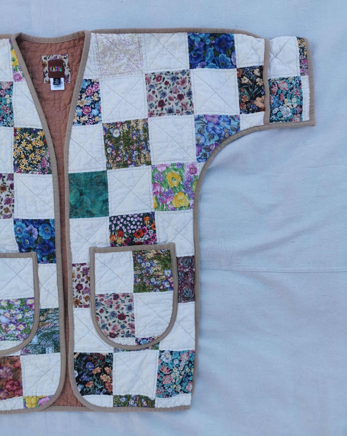 QUILT COAT - Size XS - Patchwork Floral