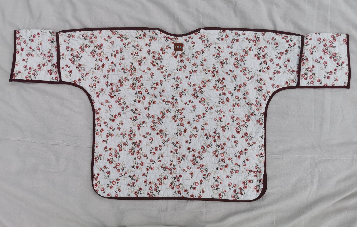 QUILTED JACKET - Size XL - Floral with Ruffles
