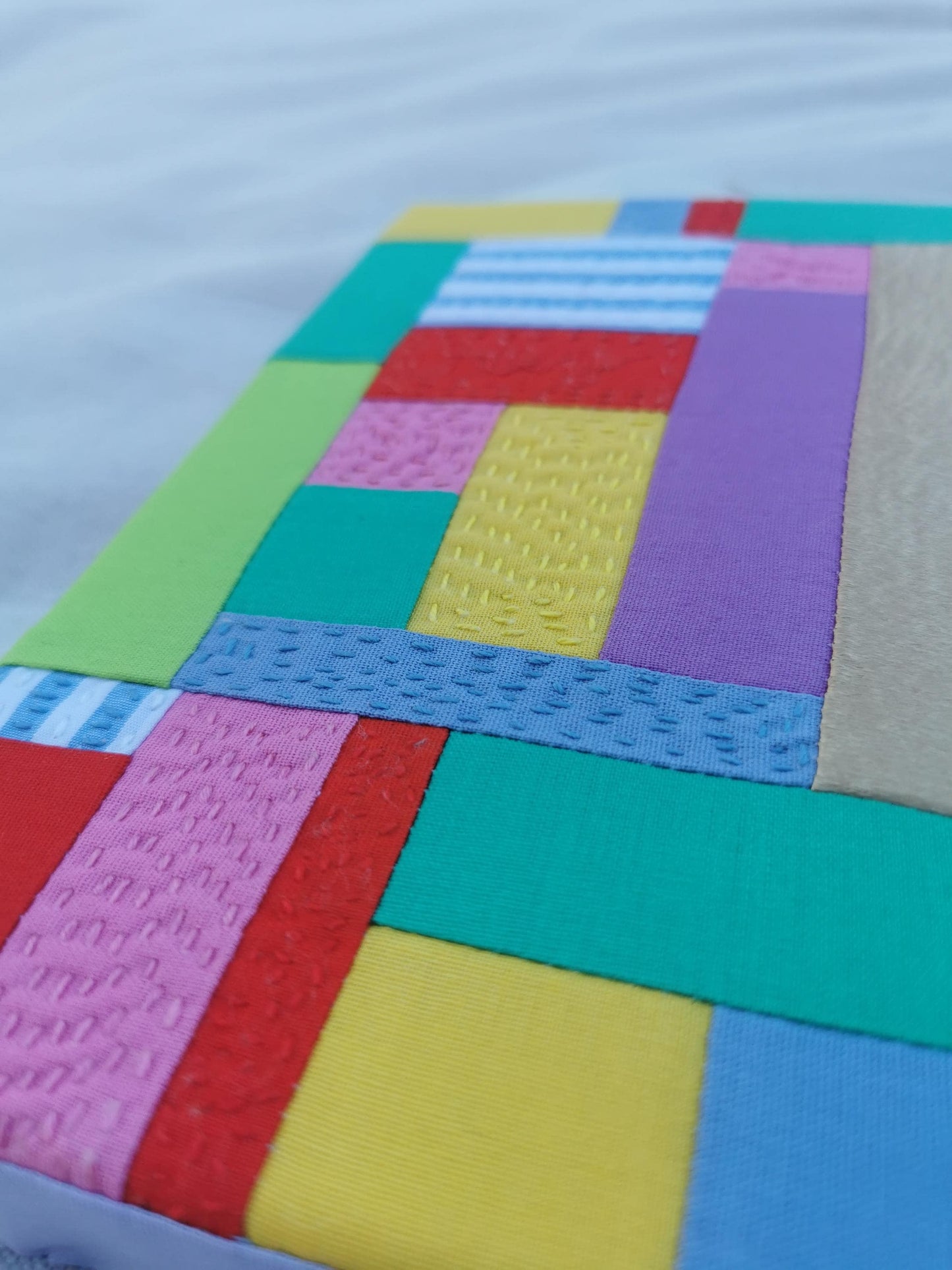 Framed Art Quilt - 6" x 8" - Hey