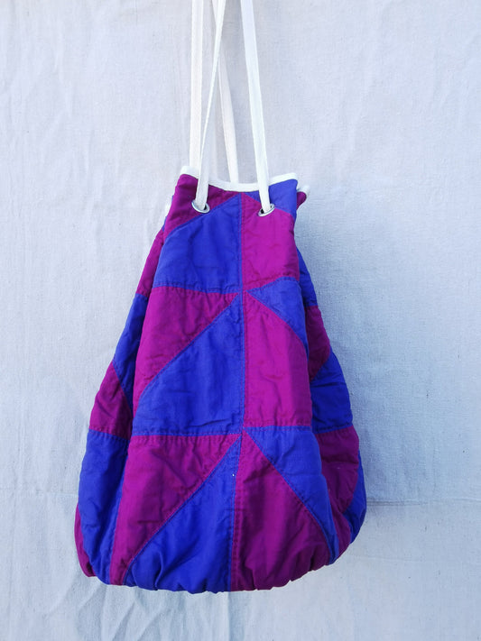 PATCHWORK BUCKET TOTE BAG - One of a kind!