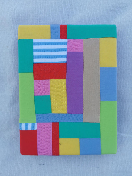 Framed Art Quilt - 6" x 8" - Hey