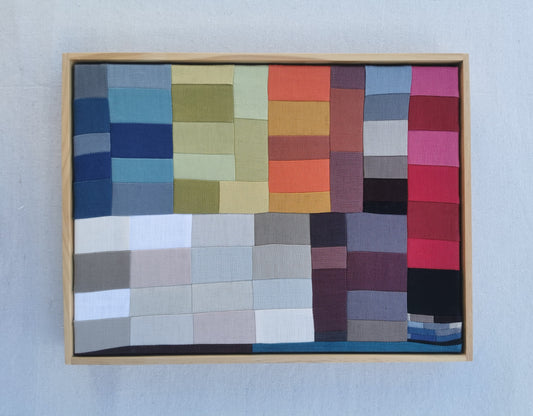 Framed Art Quilt -  20" x 16" - Untitled