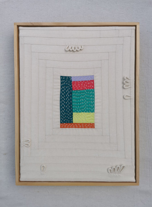 Framed Art Quilt - 12" x 16" - Torn