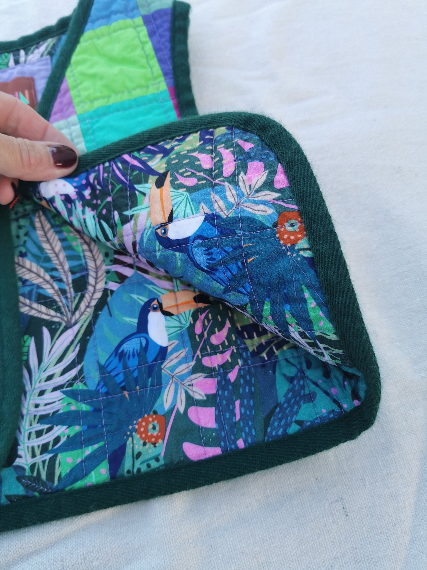 KIDS QUILTED VEST - Size 2 - Scrappy Patchwork