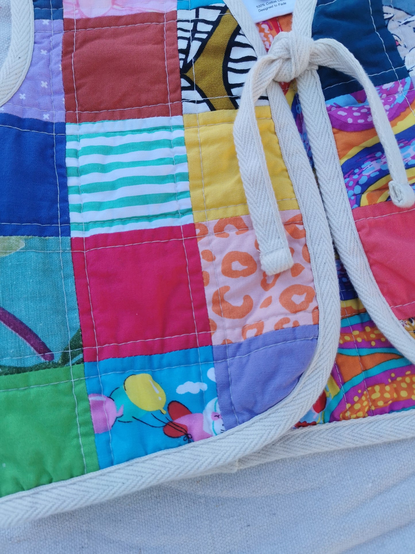 KIDS QUILTED VEST - Size 4 - Scrappy Patchwork