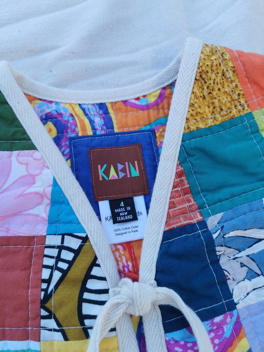 KIDS QUILTED VEST - Size 4 - Scrappy Patchwork