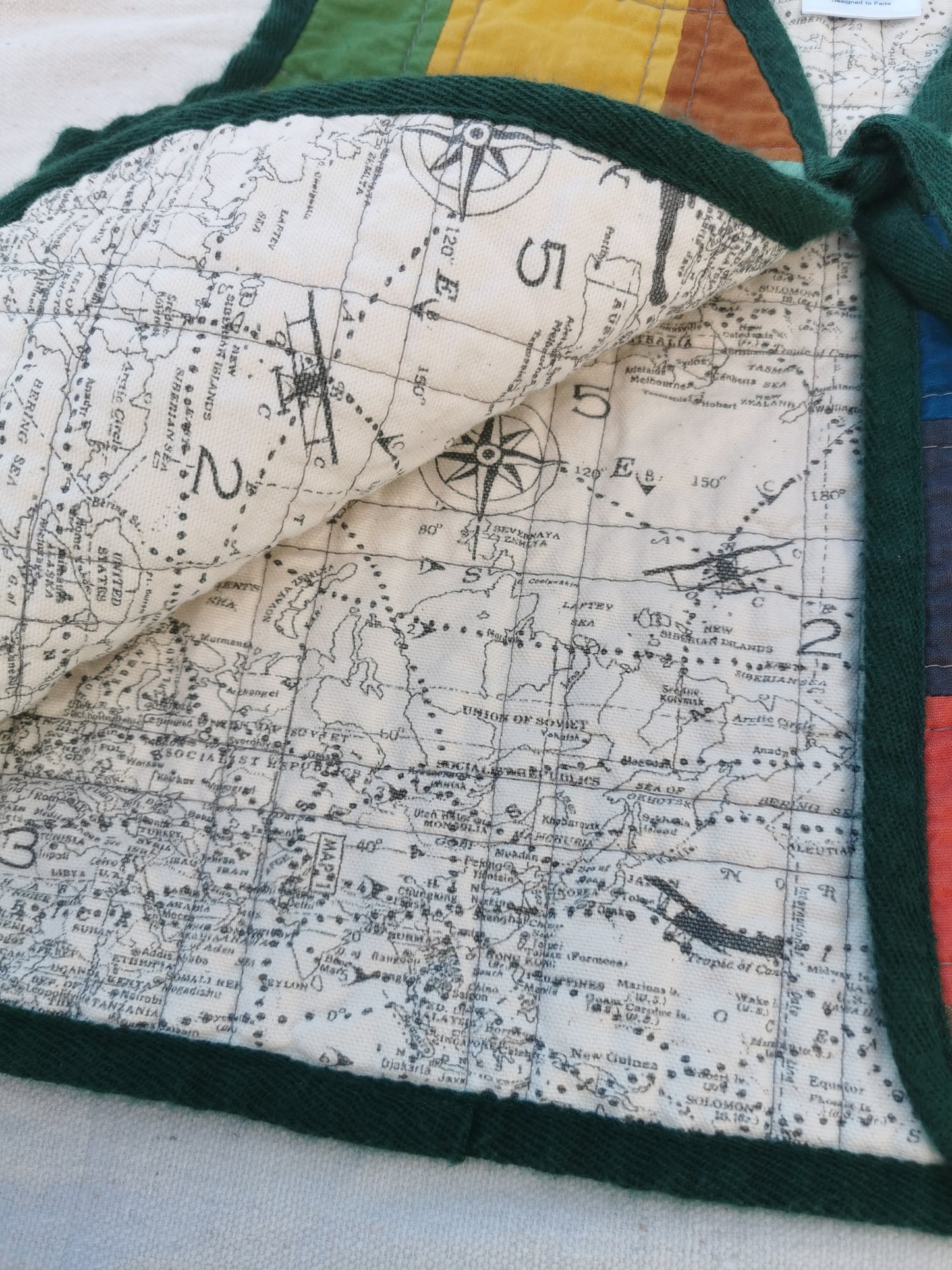 KIDS QUILTED VEST - Size 8 - Patchwork Travel