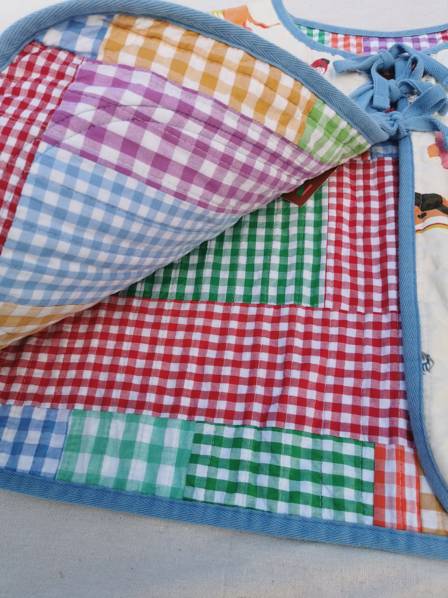 QUILTED VEST - Size L - Blue Dogs