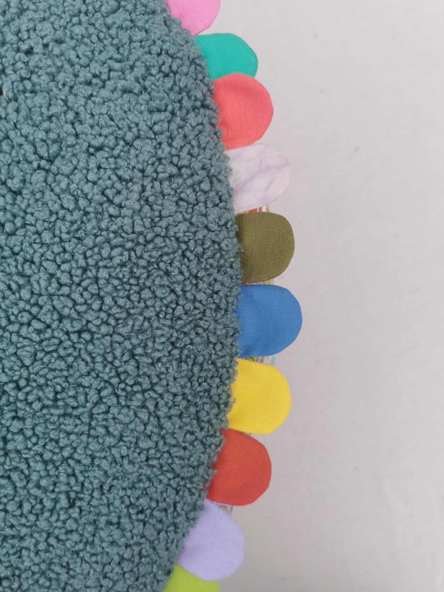 Improv Patchwork Flower Pouffe