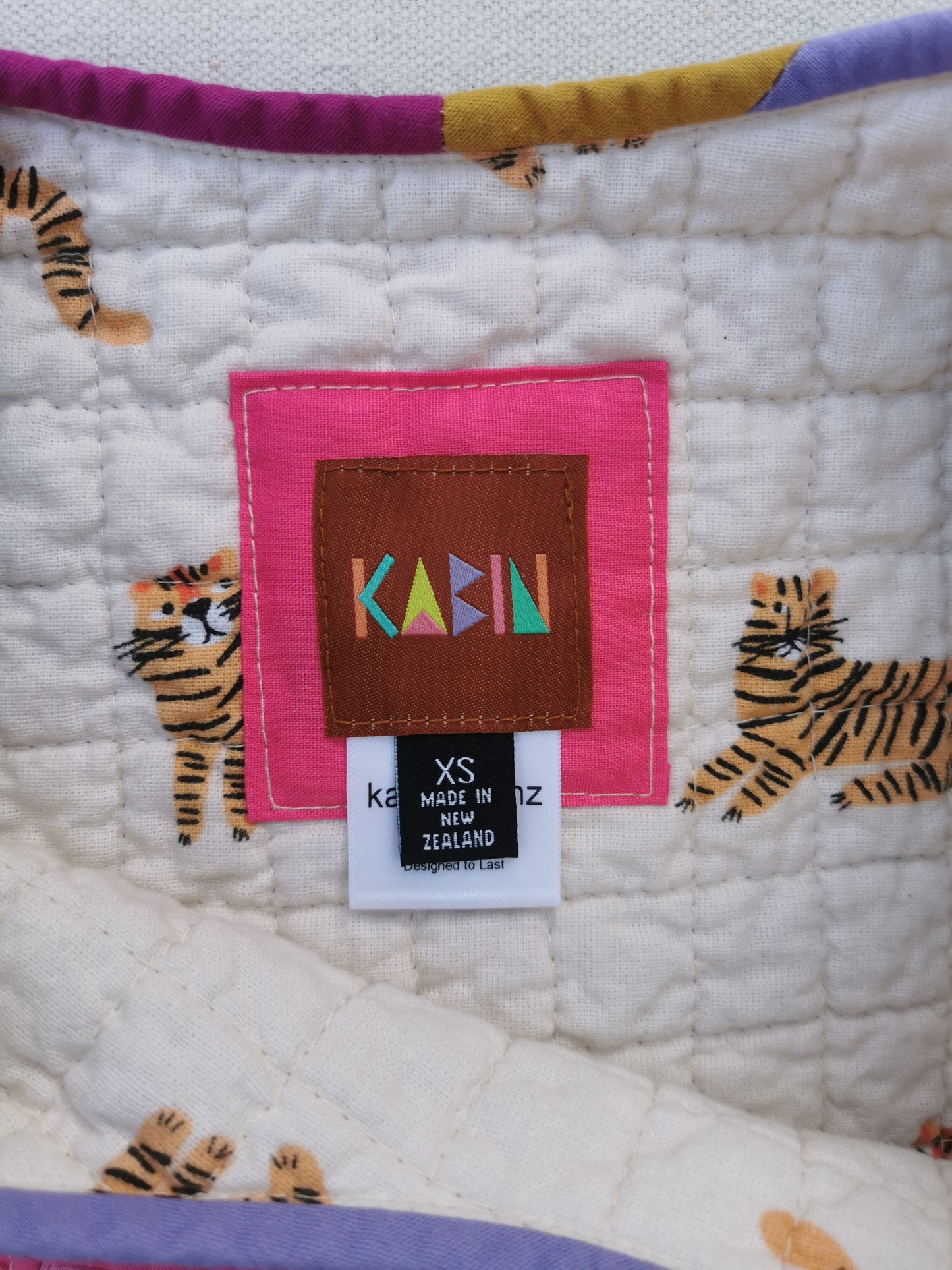 4/12 QUILTED ART VEST - Size XS - Improv Patchwork with Side Ties